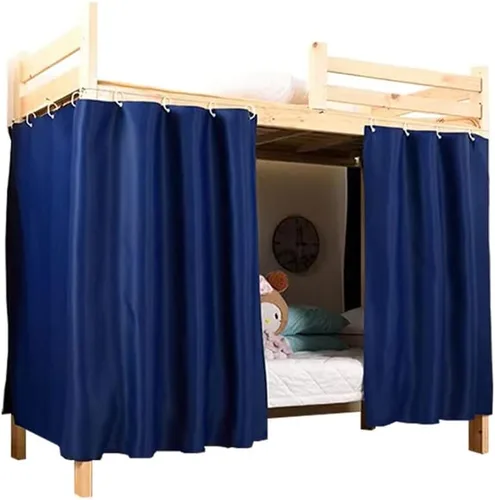 Miniatura 19 de Cortinas Opacas de Servicio Pesado para Litera Inferior, Toldo de Privacidad Tamaño Twin para Casa/Dormitorio Universitario, 1 Panel, Beige