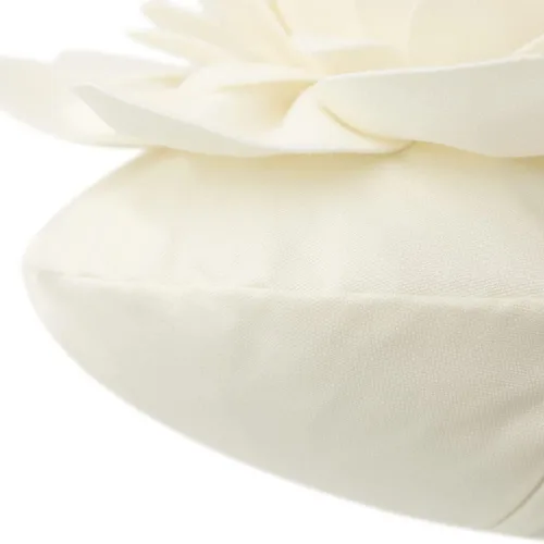Miniatura 4 de OiseauVoler Almohadas de flores 3D con inserto incluido, cojín decorativo hecho a mano redondo para sofá, dormitorio, decoración estética del hogar