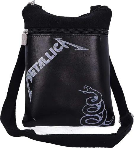 Nemesis Now Bolsa de hombro Metallica The Black Album con licencia oficial, piedra, 9.1 in, B5380S0