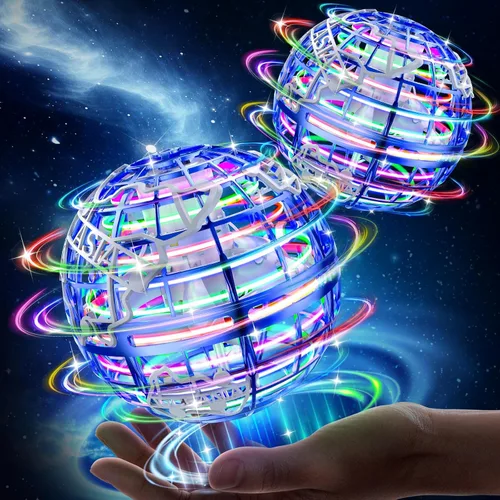 Miniatura 10 de RIEYON Bola de orbe voladora 2025 Actualización Hover Boomerang Ball 6 efectos de iluminación, juguetes geniales para niños, adolescentes y adultos