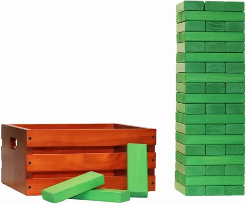Miniatura 37 de Tailgating Pros Maderas gigantes de primera calidad con caja manchada: ¡elige los colores de tu equipo! Juego gigante para patio al aire libre