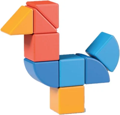Miniatura 7 de Geomag Magicube Bloques magnéticos para niños de 1 a 5 años Juegos de juguetes de construcción STEM hechos en Suiza Múltiples (MAGICUBE_9PCS)