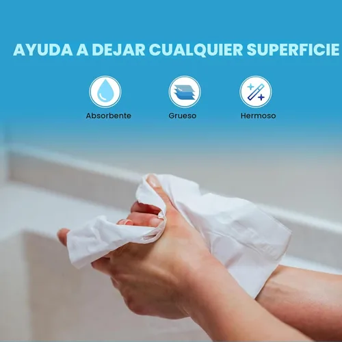 Miniatura 5 de Perfect Stix - Toallas de papel multiplegables blancas- Paquete de 2-250 ct. Total de 500 toallas