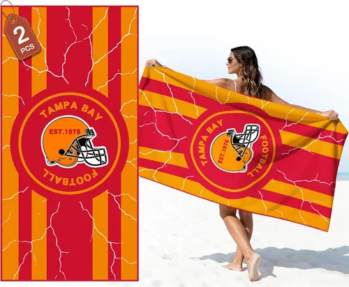 Miniatura 31 de Football Fan Thin Lightweight Microfiber Beach Towel Las Vegas City Themed Large Absorbent Oversized Towels Men Women Stuff Raiders Team Dad Husband