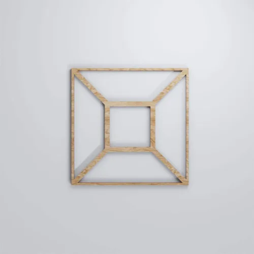 Miniatura 5 de Ekena Millwork 7 3/8"W X 7 3/8"H Extra Pequeña Marion Decorativos Paneles De Pared De Madera De Calado, Roble Rojo rojo (Red Oak)