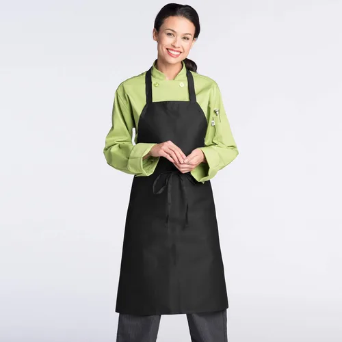 Miniatura 2 de Delantal unisex clásico con peto para el uniforme de trabajo