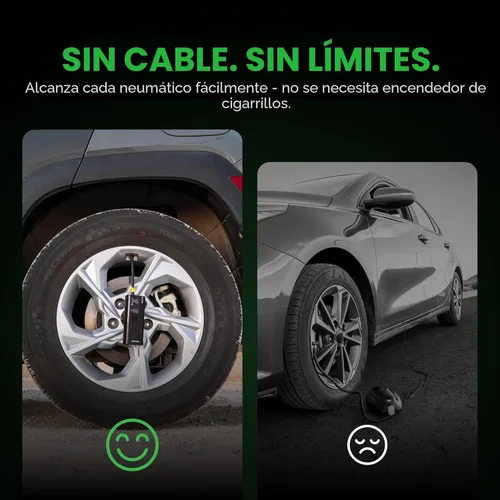 Miniatura 6 de Airmoto y Kit de Energía Paquete de Oferta - 1 paquete - Inflador de Neumáticos Compresor de Aire Portátil con Kit de Energía para Cargar