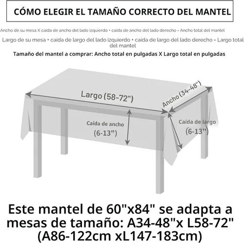 Miniatura 6 de Mantel rectangular texturizado natural 100% poliéster, mantel ligero slubby de 60 x 84 pulgadas, mantel de arpillera resistente al agua y a