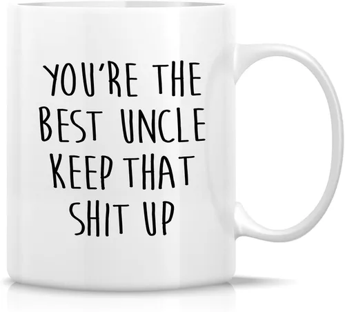 Miniatura 17 de Retreez Taza divertida – Leveled Up To Uncle Gamer - Tazas de café de cerámica de 11 onzas – Divertido, sarcasmo, sarcástico, inspirador, noticias