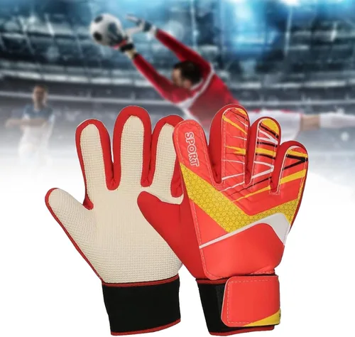 Miniatura 3 de Guantes de portero de fútbol para adultos, para hombres y mujeres, portátiles, antideslizantes, protección para los dedos, elegante agarre fuerte