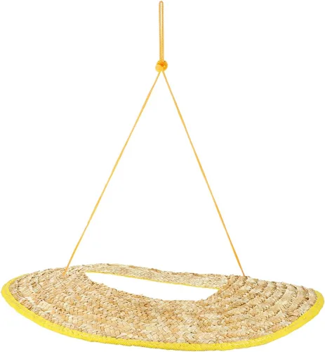 Miniatura 9 de UKCOCO Capucha de protección solar, sombrero duro de paja de trigo, transpirable y ligero, ideal para trabajadores de la construcción, trabajo