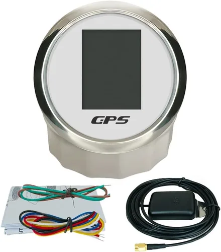 Miniatura 5 de ELING Velocímetro GPS ajustable multifuncional 6 en 1, tacómetro, voltímetro, presión de aceite, nivel de combustible, medidor de temperatura del WS