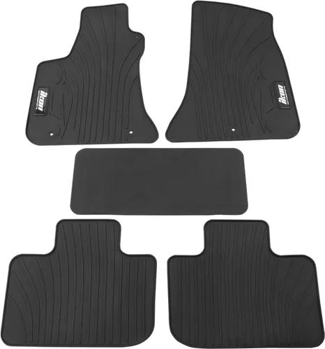 Miniatura 7 de IKON MOTORSPORTS, Alfombrillas de piso de ajuste personalizado compatibles con Dodge Charger Chrysler 300 RWD 2011-2023, látex de goma gris/gris
