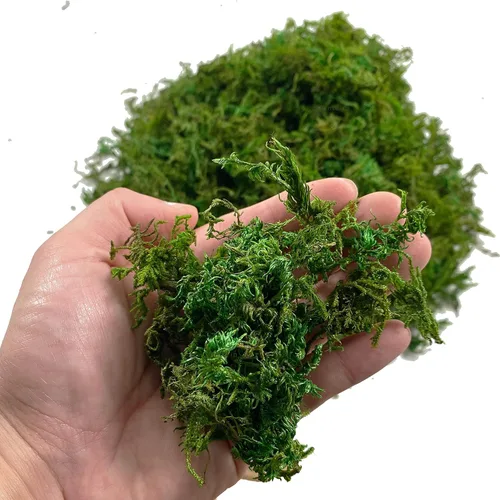 Miniatura 2 de Musgo de bosque seco artificial, musgo verde preservado para plantas en maceta, mezcla de orquídeas, esfagno, turba y musgo, manualidades