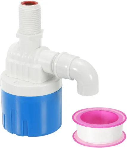 PATIKIL Válvula de control de nivel de agua automática de 1/2", válvula de flotador automática de agua de entrada superior de plástico Válvula de