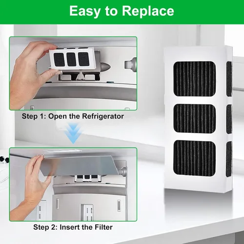 Miniatura 2 de Paquete de 6 filtros de aire para refrigerador Paultra2, compatible con Frigidaire Pure Air Ultra 2, Pure Air Ultra II, filtro de aire