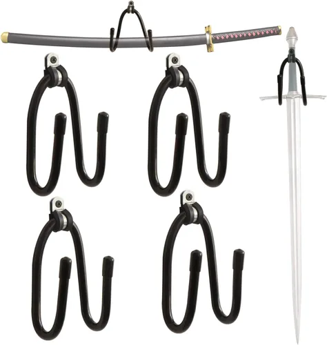 Miniatura 5 de Kesywale - Soporte ajustable de pared para espadas, daga, hacha, hoja de llave y más, pantalla vertical u horizontal