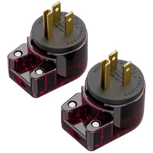 Miniatura 22 de Nema 5-15P Enchufe de ángulo recto de 90 grados, enchufe Plugrand 15A 125V en ángulo, enchufes de CA de 3 clavijas DIY de 3 clavijas, enchufes de CA