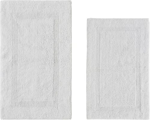 Miniatura 41 de Better Trends Alfombra de Inodoro en Forma de U Cubierta de Asiento de Inodoro de Lujo 100% Algodón Absorbente de Agua, Cubierta de Tapa Reversible