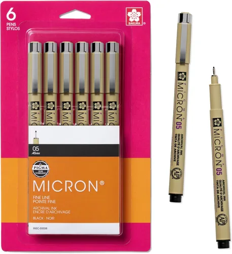 Miniatura 15 de Sakura Pigma, juego de pluma de tinta Micron en blíster