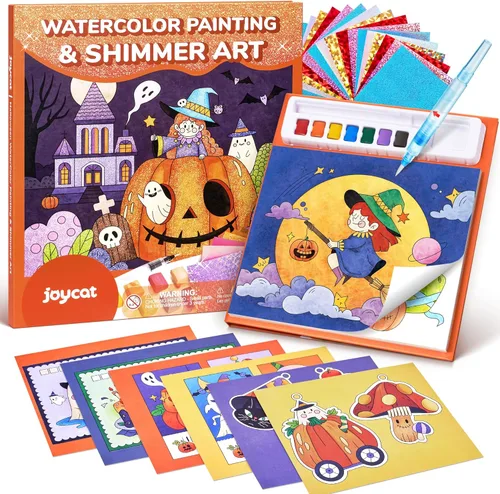 Miniatura 10 de JoyCat Libros para Colorear con Agua, Actividad de Arte y Manualidades, Arte de Princesa Sin Desorden para Niños de 4-8 Años, Kits y Suministros
