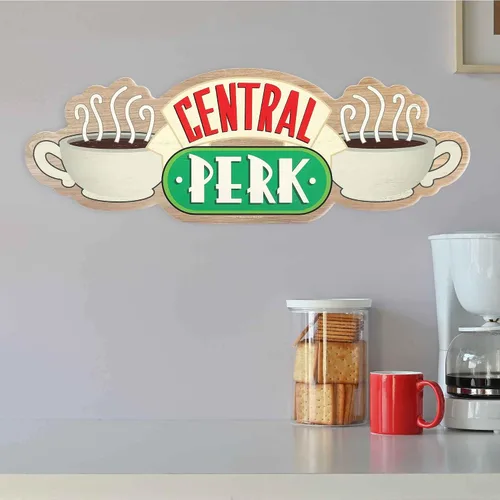 Miniatura 6 de Open Road Brands Friends Central Perk Coffee - Decoración de pared de madera de café - Del exitoso programa de TV - Letrero grande de Central Perk