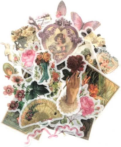 Miniatura 10 de allydrew Calcomanías decorativas para álbumes de recortes, Washi, manualidades para papelería, diario, fabricación de tarjetas (60 piezas), Verde
