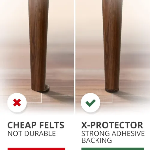 Miniatura 3 de Almohadillas de fieltro X-PROTECTOR para muebles, 235 piezas de alta calidad, los mejores protectores de piso de madera para proteger tu suelo