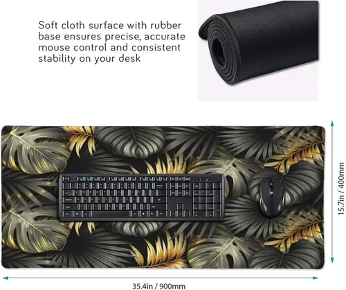Miniatura 2 de Alfombrilla de mouse para videojuegos, alfombrilla de mouse grande para escritorio, base de goma antideslizante, alfombrilla de mouse extendida