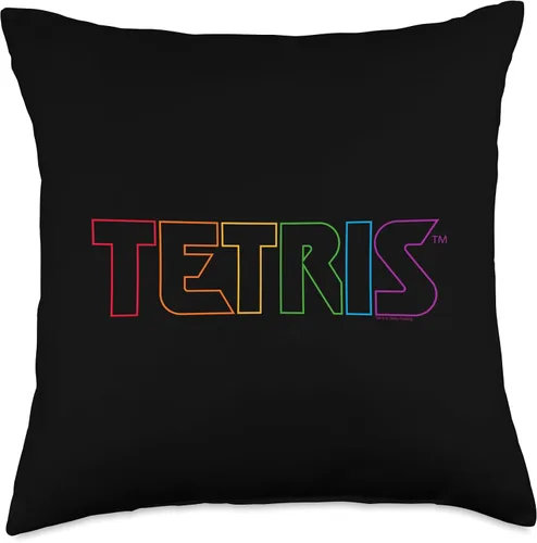 Miniatura 5 de Tetris Color Logo - Almohada (16 x 16 pulgadas), multicolor