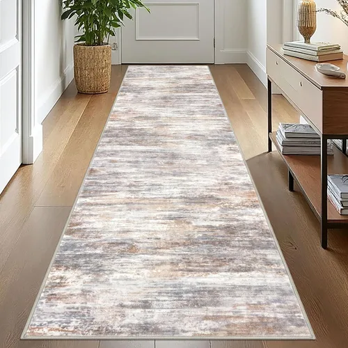 Miniatura 25 de KOZYFLY – Alfombra de pasillo moderna y lavable de diseño abstracto verde, 2 x 5 pies, antideslizante, suave y de pelo corto, ideal para cocina