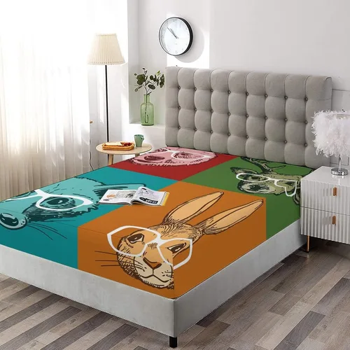 Miniatura 64 de Juego de sábanas decorativas tamaño individual XL, juego de sábanas bajeras con bolsillos profundos de cactus y 2 fundas de almohada