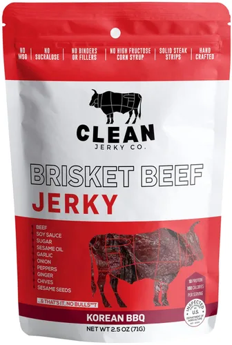 Miniatura 12 de Clean Jerky Co. Cecina seca de estilo antiguo sin azúcar Sal y pimienta – Bocadillos sabrosos con alto contenido en proteínas Snacks saludables