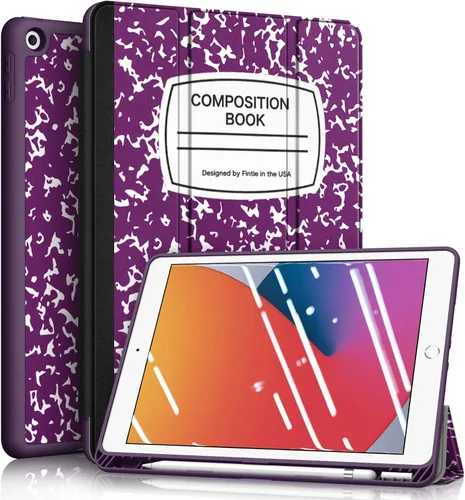 Miniatura 16 de Fintie SlimShell - Funda para iPad de 9ª/8ª/7ª generación (modelo 2021/2020/2019) de 10.2 pulgadas - [Soporte para lápices incorporado] Cubierta