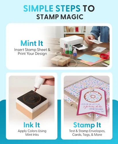 Miniatura 5 de Kit de sellos y botellas de tinta Silhouette Mint