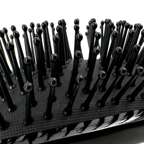Miniatura 5 de Phillips Brush Luxe Square Paddle - Cepillo de pelo de tamaño pequeño, color negro elegante con detalles dorados, cepillo desenredante de 7 pulgadas