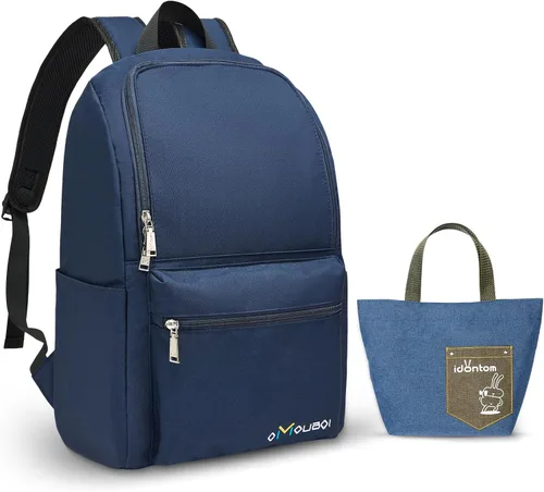 Miniatura 16 de OMOUBOI Mochilas casuales Superbreak Mochila para laptop de 14 pulgadas para mujeres y hombres Apta para turismo y negocios (Negro)