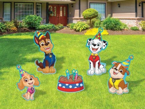 Miniatura 14 de Señales de patio de Paw Patrol con estacas de metal, personajes de 17 pulgadas