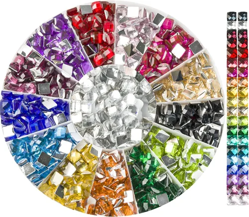 Miniatura 10 de Cuentas de Pintura de Diamantes de Imitación, Brocas de Arte con Cuentas para Pintura de Diamantes Accesorios y Herramientas, Diamantes de Imitación