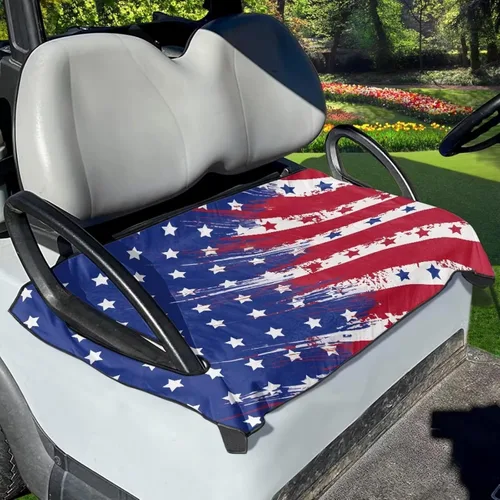 Miniatura 44 de Suobstales Fundas de Asiento para Carrito de Golf/Toalla de Asiento, Almohadillas de Asiento Transpirables para Carrito de Golf, Manta para Club