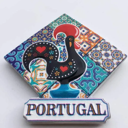 Miniatura 2 de 3D Portugal refrigerador imán nevera recuerdos turísticos hecho a mano resina artesanía pegatinas magnéticas hogar cocina decoración viaje regalo