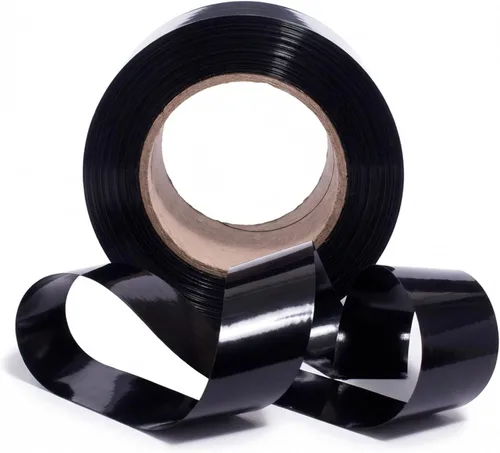 Miniatura 4 de Anderson's Rollo de serpentina metálica brillante negra, cinta de PVC de 2 pulgadas x 500 pies para envoltura de regalos, decoración de bodas
