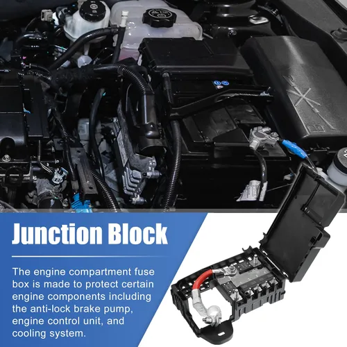 Miniatura 3 de X AUTOHAUX Bloque de fusibles del compartimento del motor para Chevrolet Cruze 2011-2016 para Chevrolet Orlando 2012-2014 Caja de fusibles Terminal