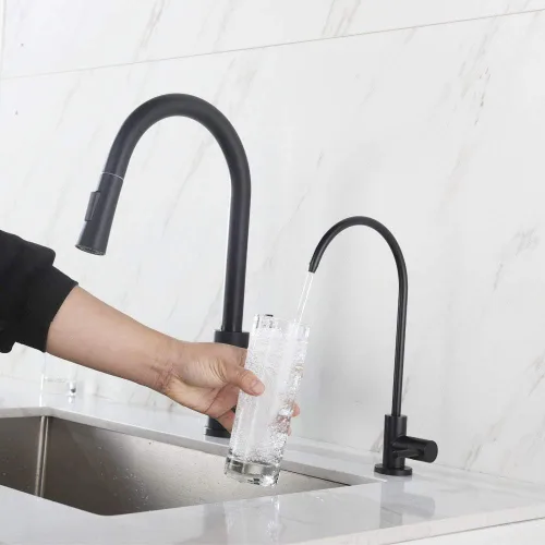 Miniatura 2 de Grifo de agua potable, grifo de bebidas de cocina en acero inoxidable 304, grifo de filtro de agua pura sin espacio de aire para fregadero, apto