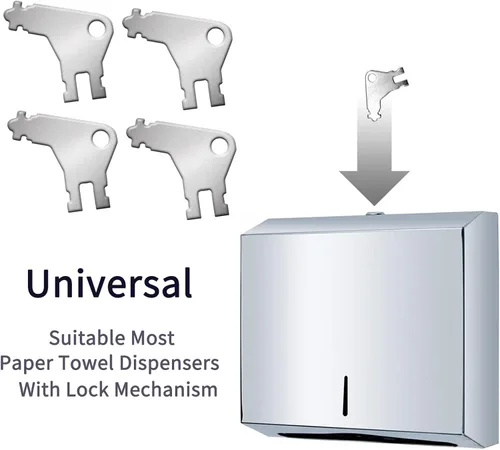 Miniatura 4 de Llave para dispensador de toallas de papel, 5 piezas, llave universal para dispensadores de toallas GP y dispensadores de papel higiénico