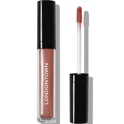 Miniatura 10 de LONDONTOWN Dainty, Sun Kissed Coral, tubo de brillo de labios de felpa, hidratante profundo, bálsamo acondicionador no pegajoso