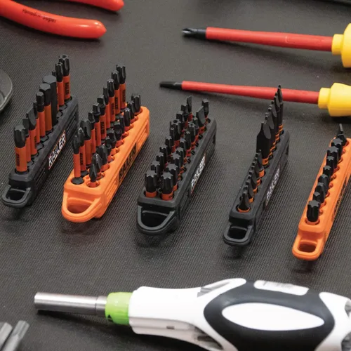 Miniatura 7 de Railer Juego de puntas de destornillador para electricistas – Juego de puntas de impacto y tuerca de acero S2 de primera calidad con un soporte