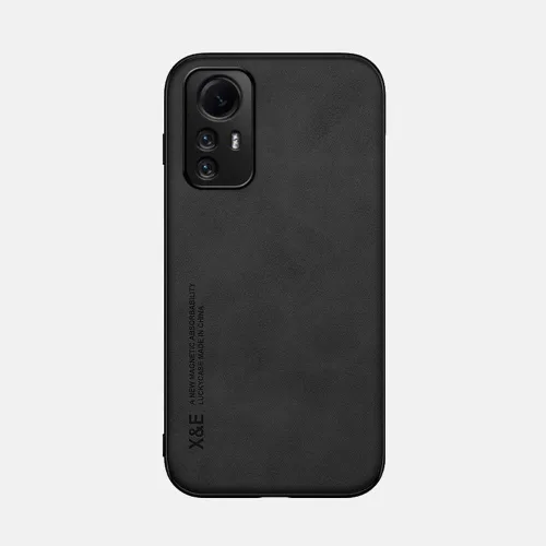 Kepuch Silklike - Funda para Redmi Note 12s 4G - Cubierta Parachoques Placa de Metal Incorporada para Redmi Note 12s 4G - Negro