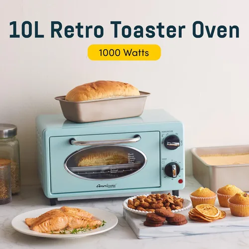 Miniatura 4 de Elite Gourmet de Maximatic Americana Collection ETO147M - Horno tostador retro de los años 50 para encimera estilo diner, para hornear y tostar, se