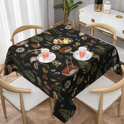 Miniatura 40 de Mantel decorativo con patrón azteca, estilo nativo étnico, bohemio, geométrico, verde, para cocina, banquete de fiesta y vacaciones, color negro